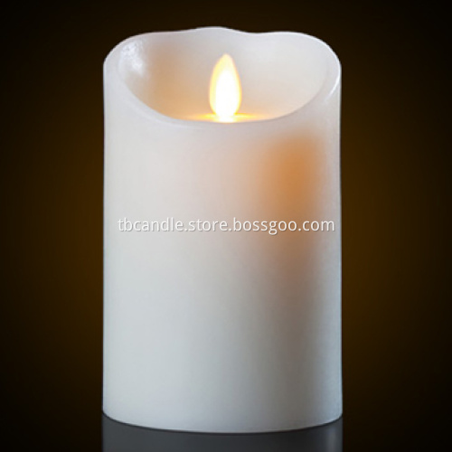 Timer Function Flickering moving wick flameless candles with remtoe